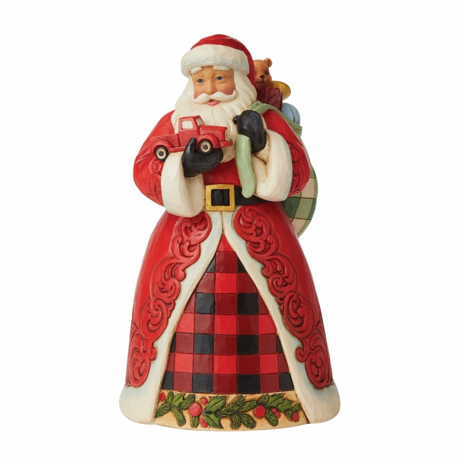 Decoration * | Outlet Country Living Santa Holding Red Truck