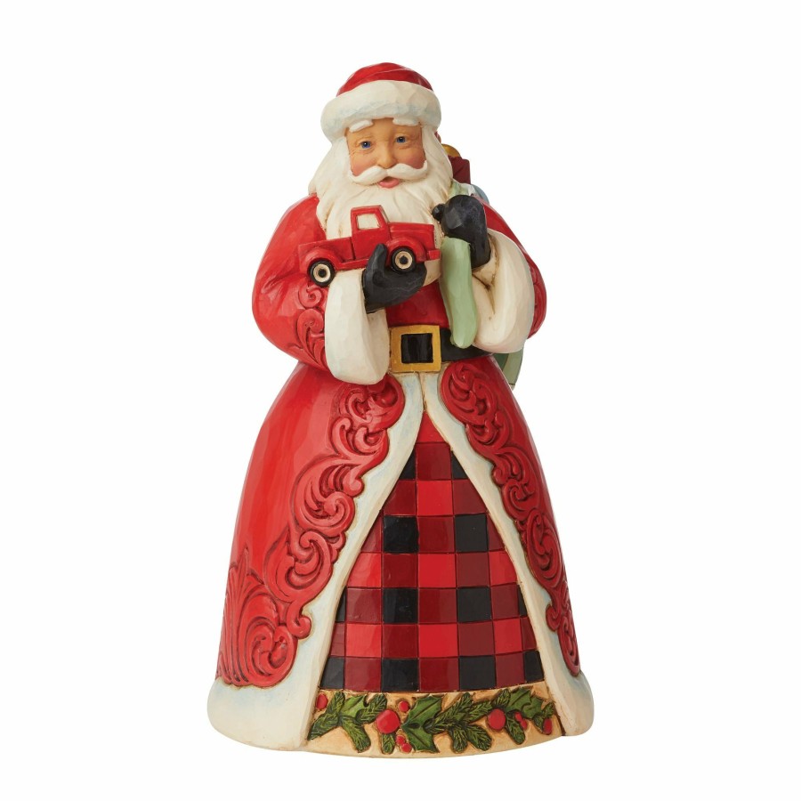 Decoration * | Outlet Country Living Santa Holding Red Truck