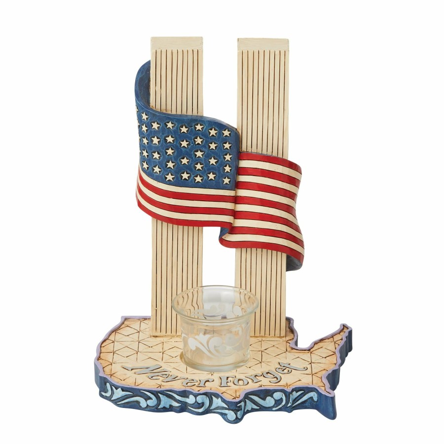 Most Popular * | Limited Edition Heartwood Creek Never Forget 9-11 Candleholder