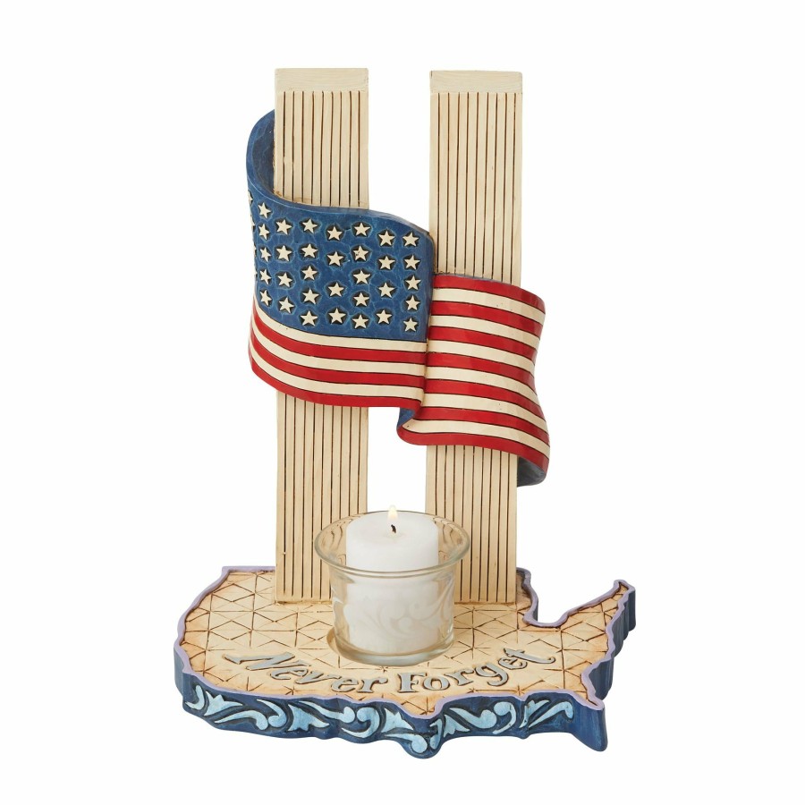 Most Popular * | Limited Edition Heartwood Creek Never Forget 9-11 Candleholder