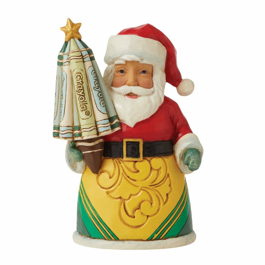 Decoration * | Shop Crayola Santa Mini Figurine