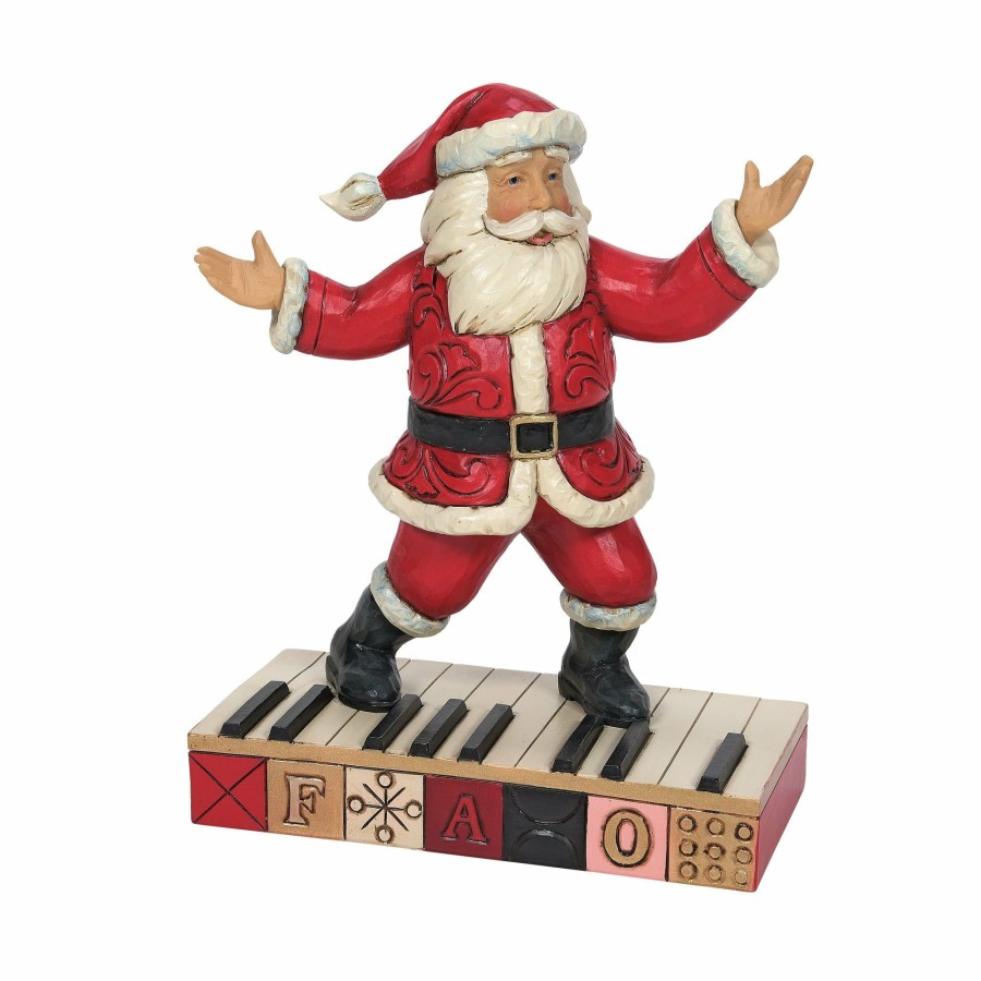 Decoration * | Discount Fao Schwarz Santa On Keyboard