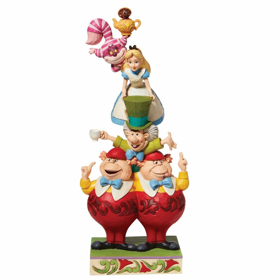 Gifts * | Discount Disney Traditions Alice In Wonderland Stacked