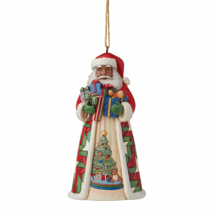 Ornaments * | Discount Heartwood Creek Santa/Arms Full Gifts Aa Orn