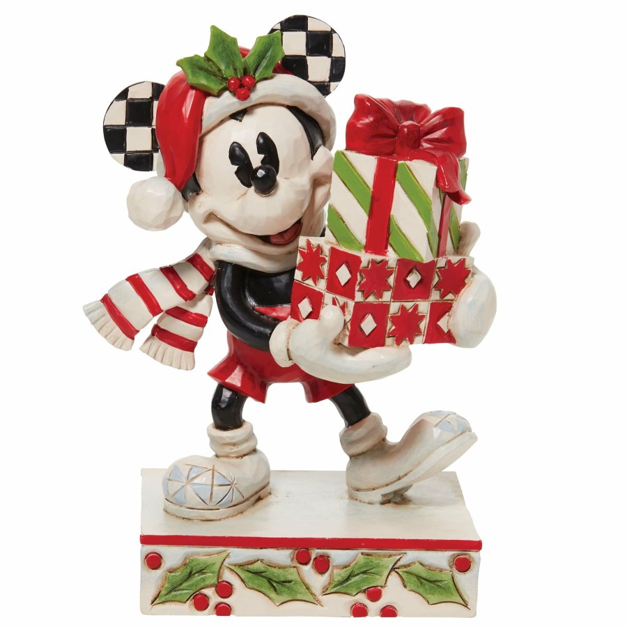 Gifts * | Discount Disney Traditions Mickey Bwr&G Stacked Presents