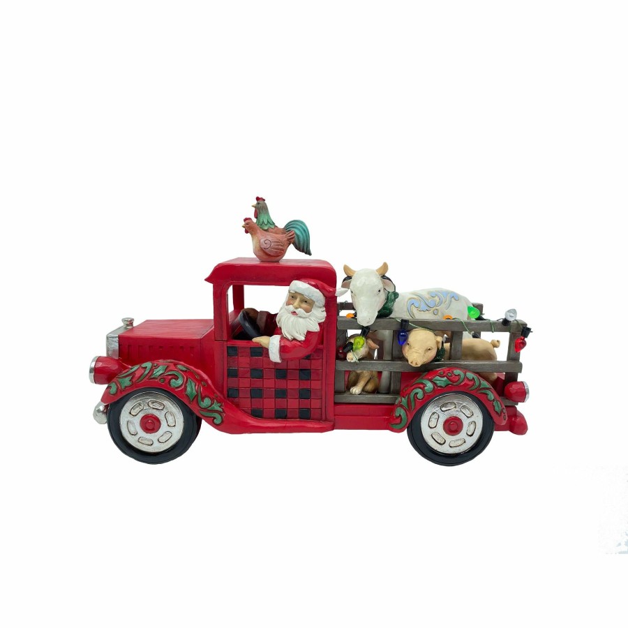 Decoration * | New Country Living Santa Driving Truck