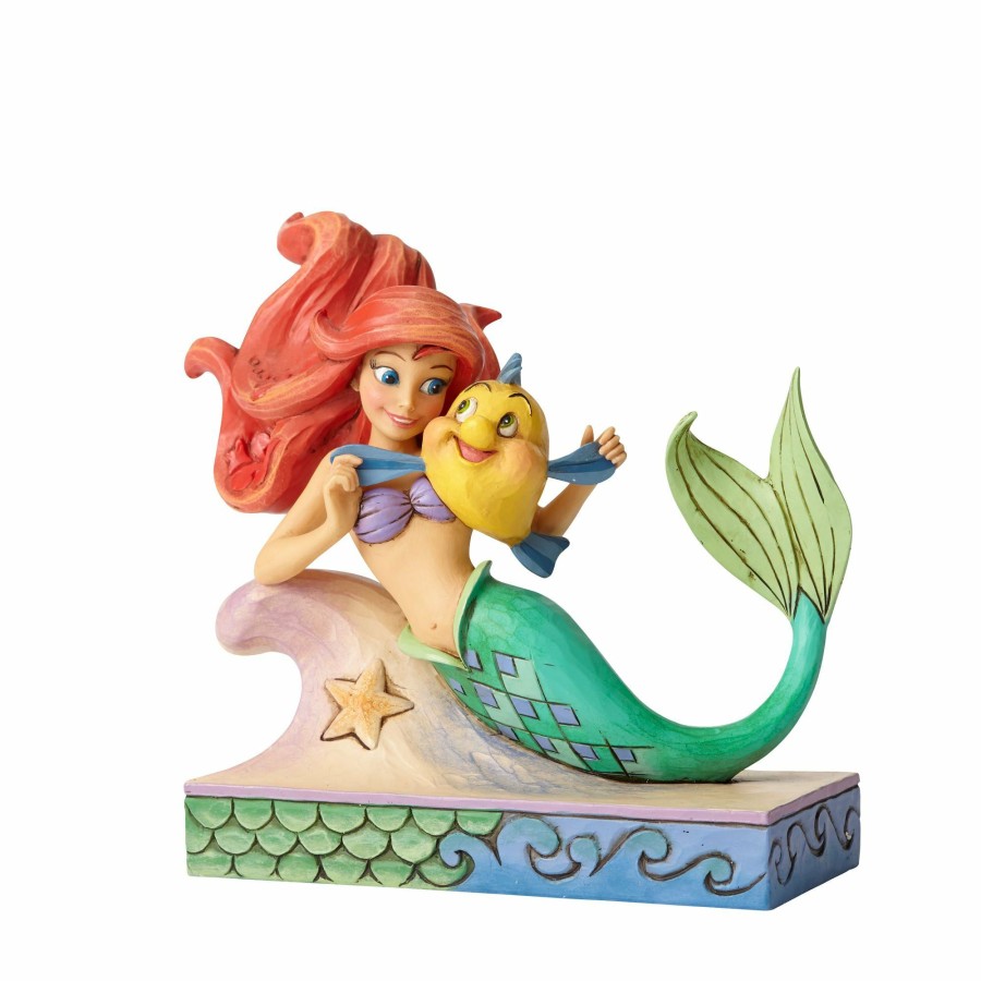 Gifts * | Discount Disney Traditions Ariel With Flounder