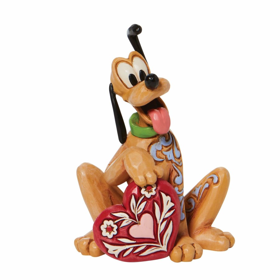 Gifts * | Shop Disney Traditions Pluto Holding Heart