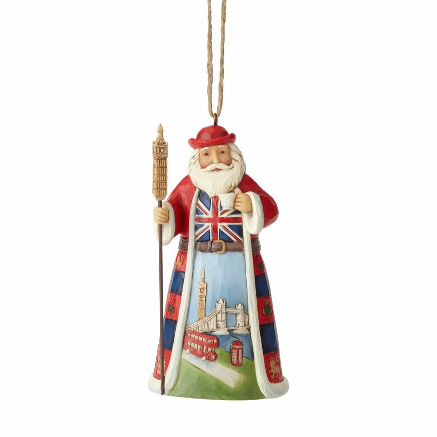 Most Popular * | Discount Heartwood Creek British Santa Ornament