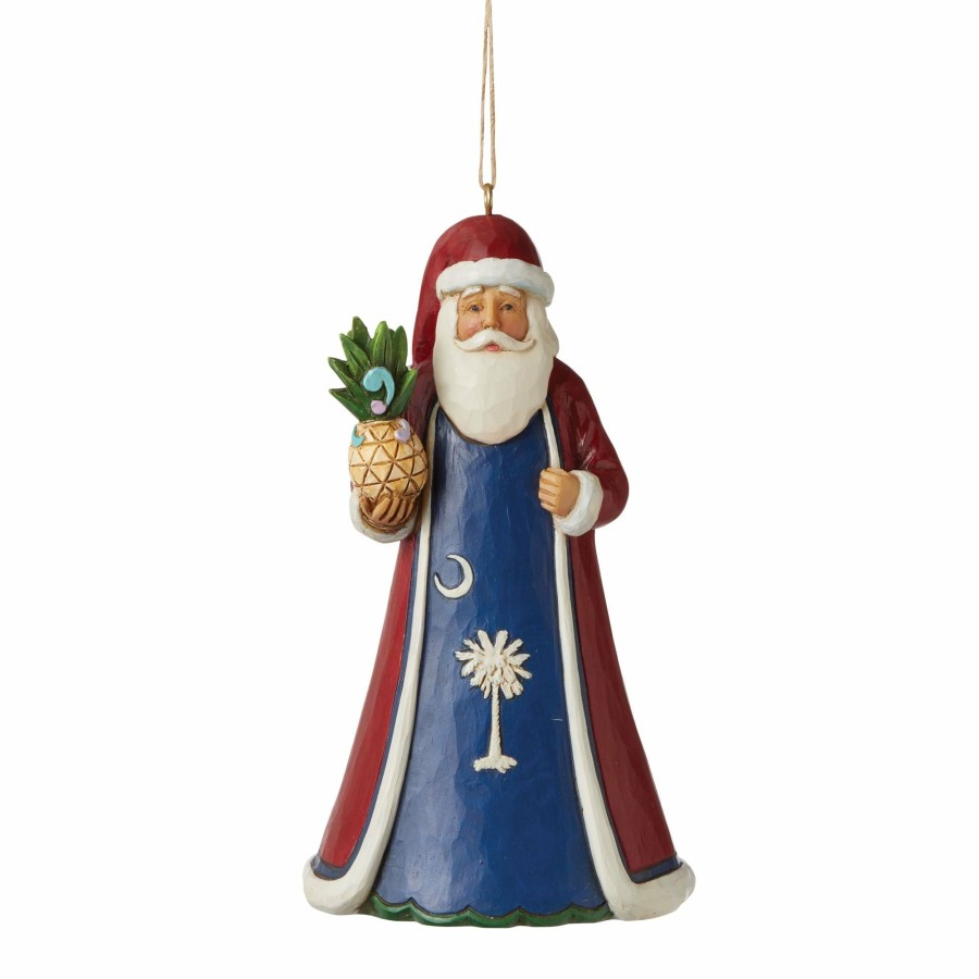 Decoration * | Shop Heartwood Creek South Carolina Santa Ornament