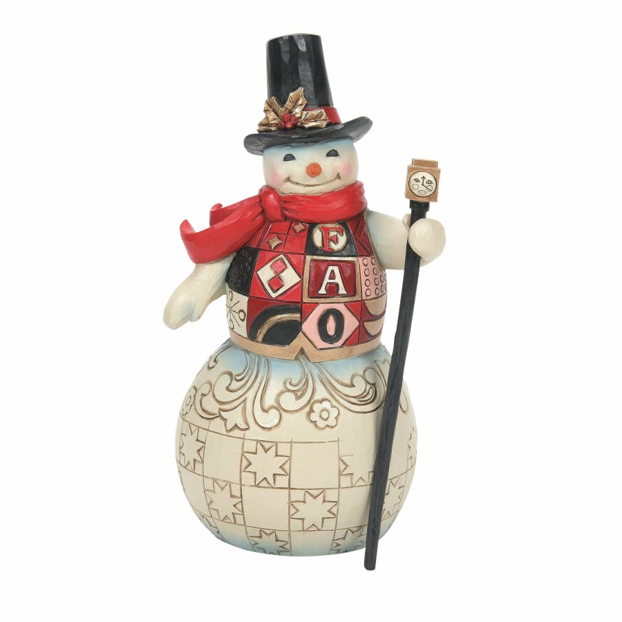 Decoration * | Discount Fao Schwarz Snowman In Fao Vest