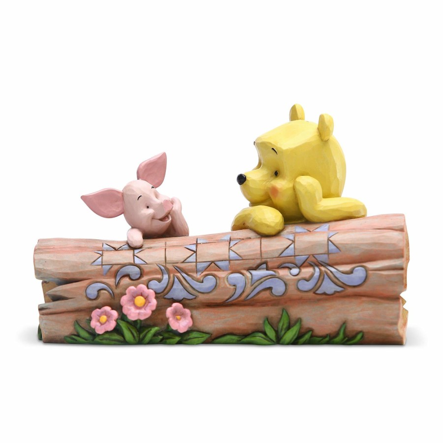 Most Popular * | Discount Disney Traditions Pooh And Piglet By Log