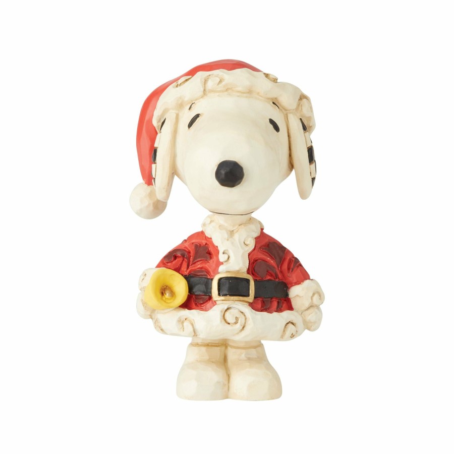 Decoration * | Outlet Peanuts Snoopy Santa Mini Fig