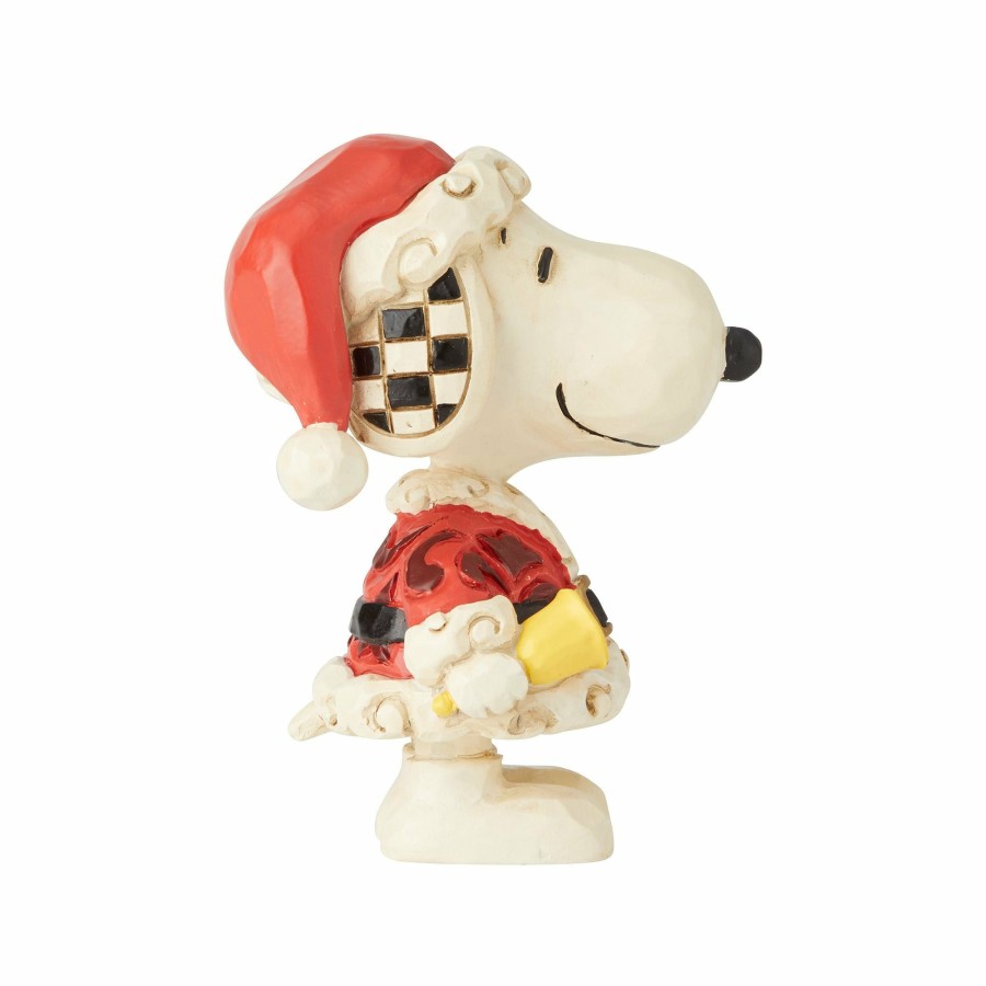 Decoration * | Outlet Peanuts Snoopy Santa Mini Fig