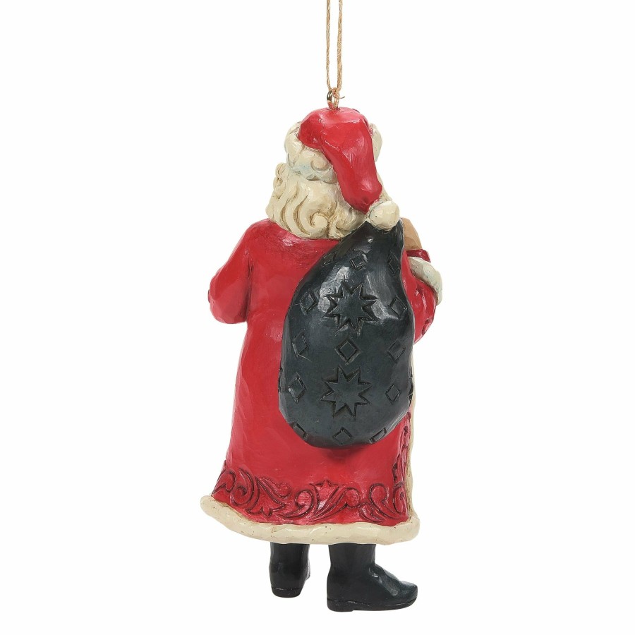 Ornaments * | New Fao Schwarz Santa W/ Fao Toy Bag Ornament