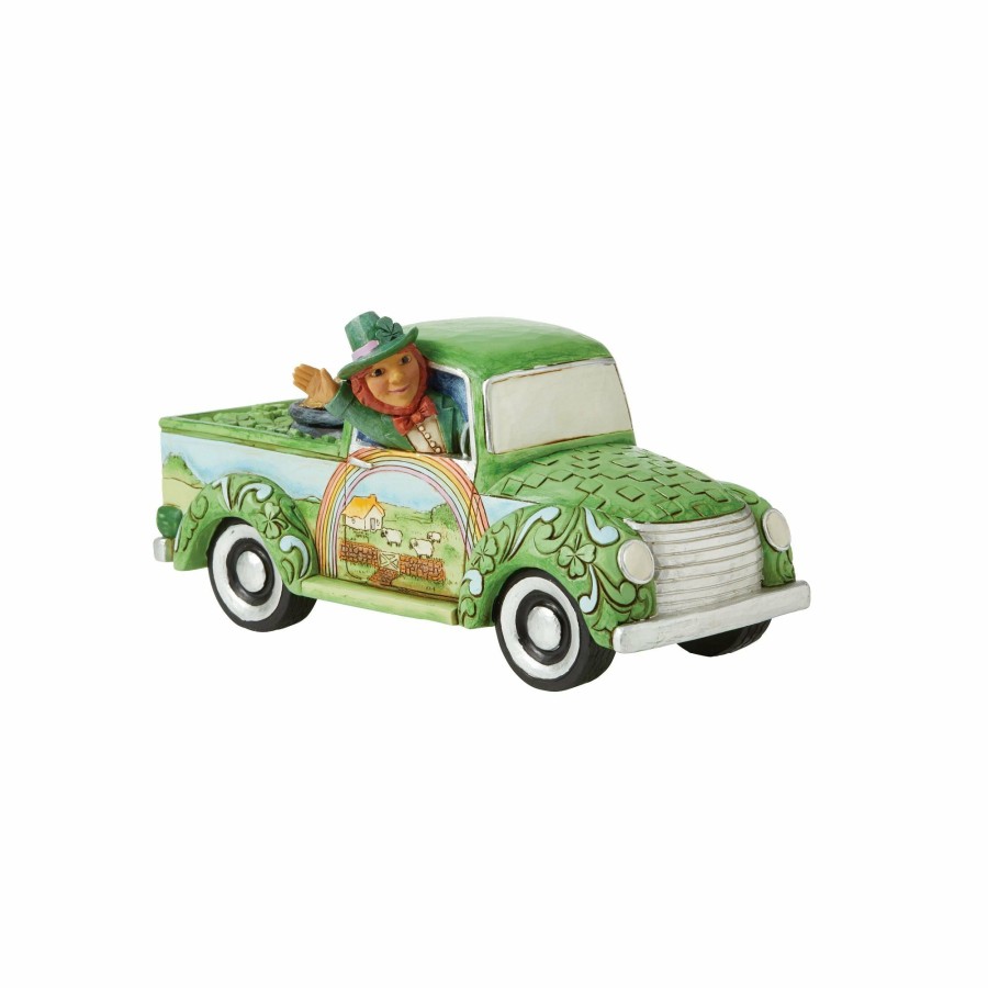 Most Popular * | Shop Heartwood Creek Leprechaun In Green Truck