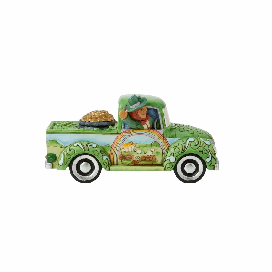 Most Popular * | Shop Heartwood Creek Leprechaun In Green Truck