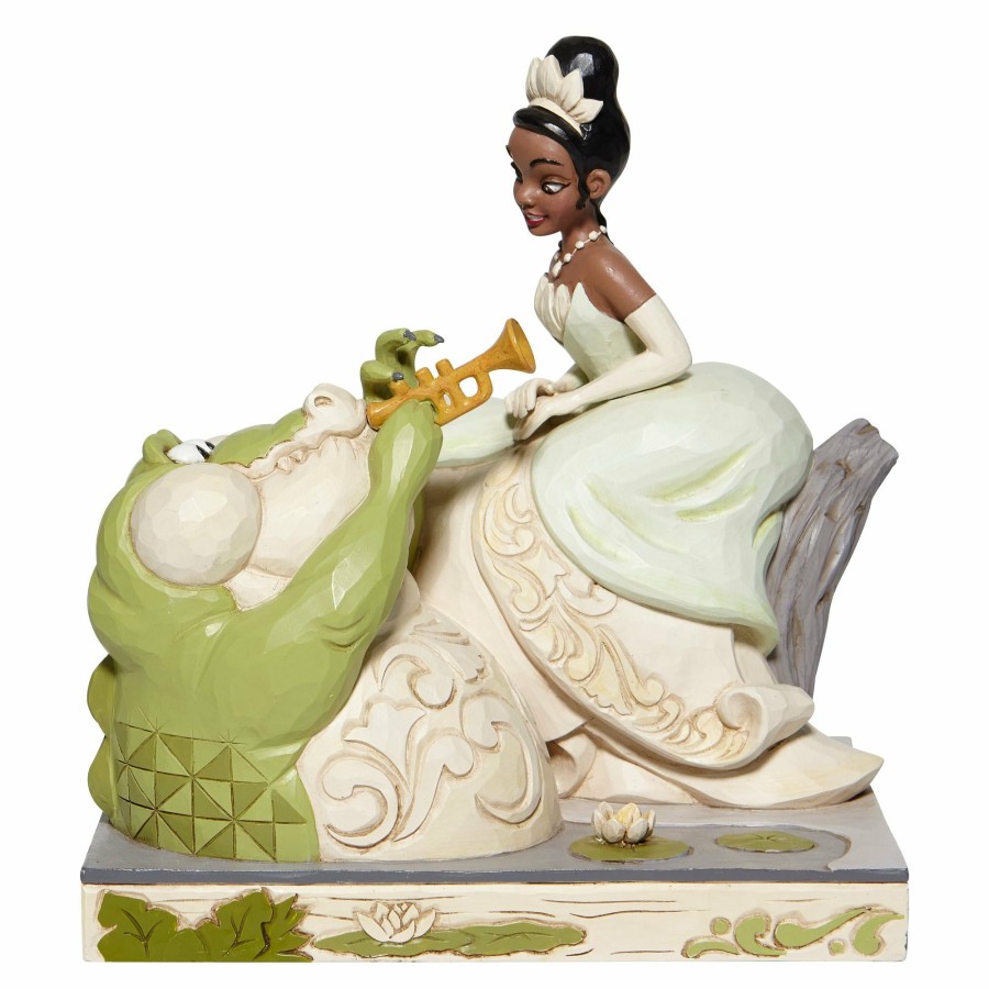 Gifts * | Shop Disney Traditions White Woodland Tiana W/Louie