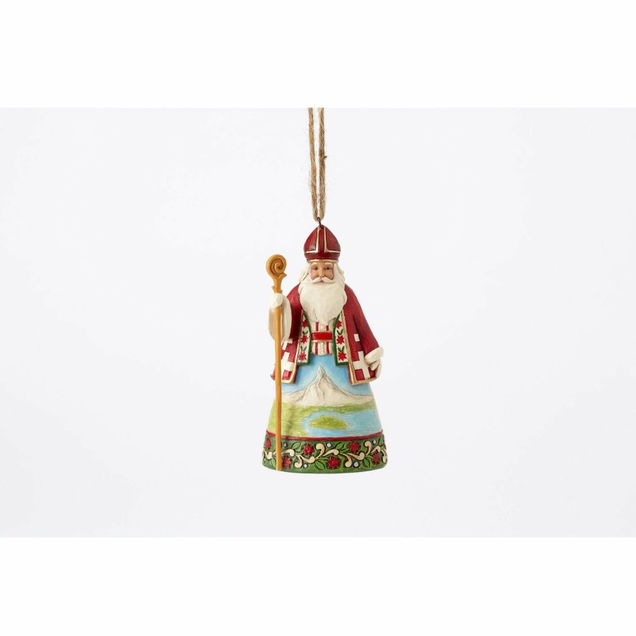 Ornaments * | Outlet Heartwood Creek Swiss Santa Ornament