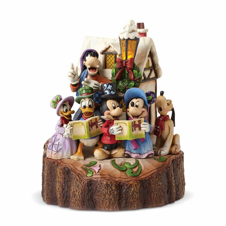 Gifts * | Limited Edition Disney Traditions Caroling Carved By Heart