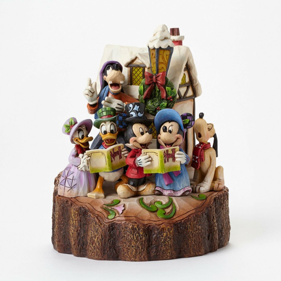 Gifts * | Limited Edition Disney Traditions Caroling Carved By Heart