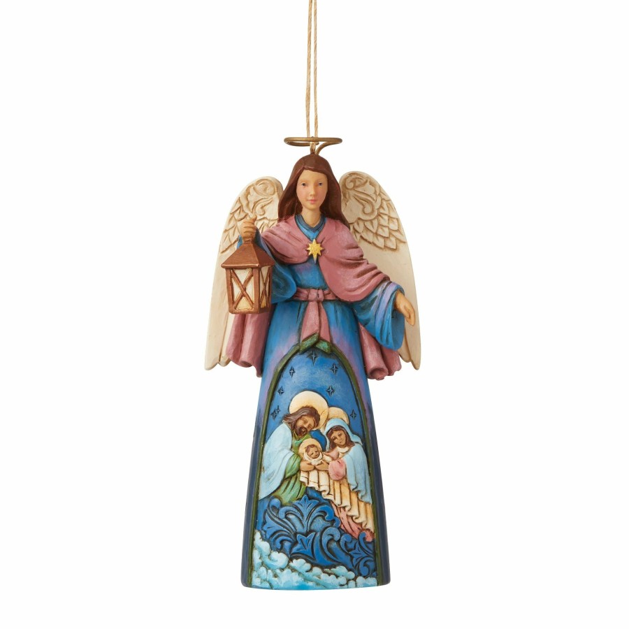 Decoration * | Limited Edition Heartwood Creek Nativity Angel W/Lantern Orn