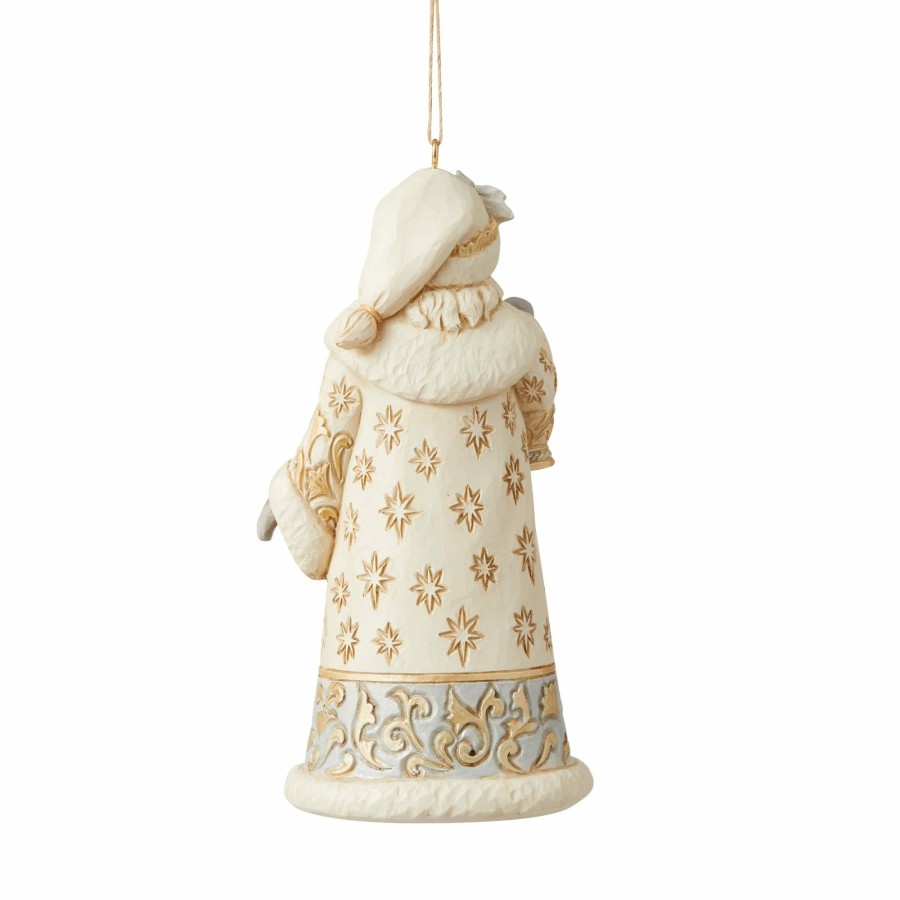 Ornaments * | Shop Heartwood Creek Holiday Santa With Lantern Orn