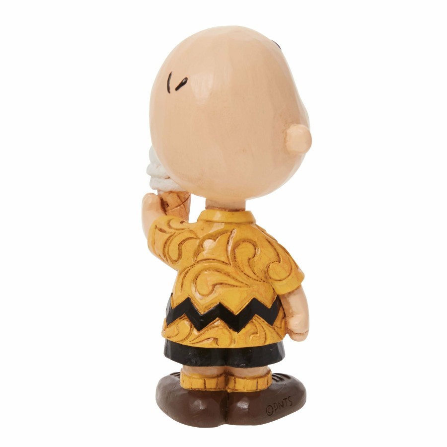 Decoration * | Outlet Peanuts Mini Charlie Brown With Ice Cr