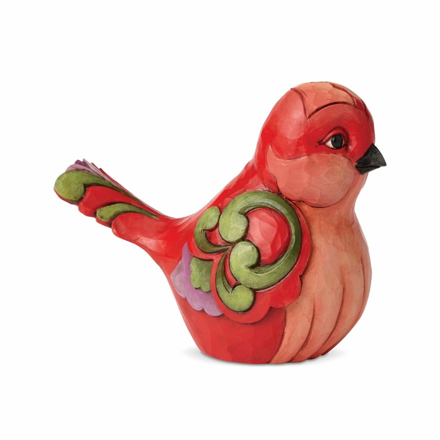 Gifts * | Outlet Heartwood Creek Red Floral Bird