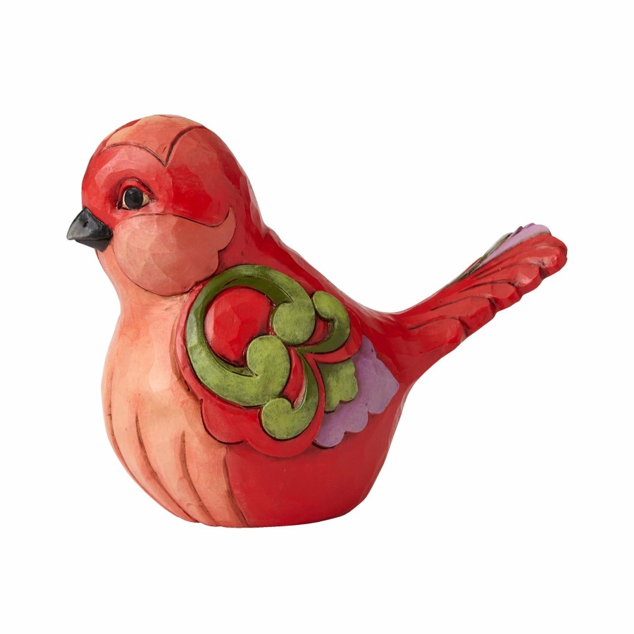 Gifts * | Outlet Heartwood Creek Red Floral Bird