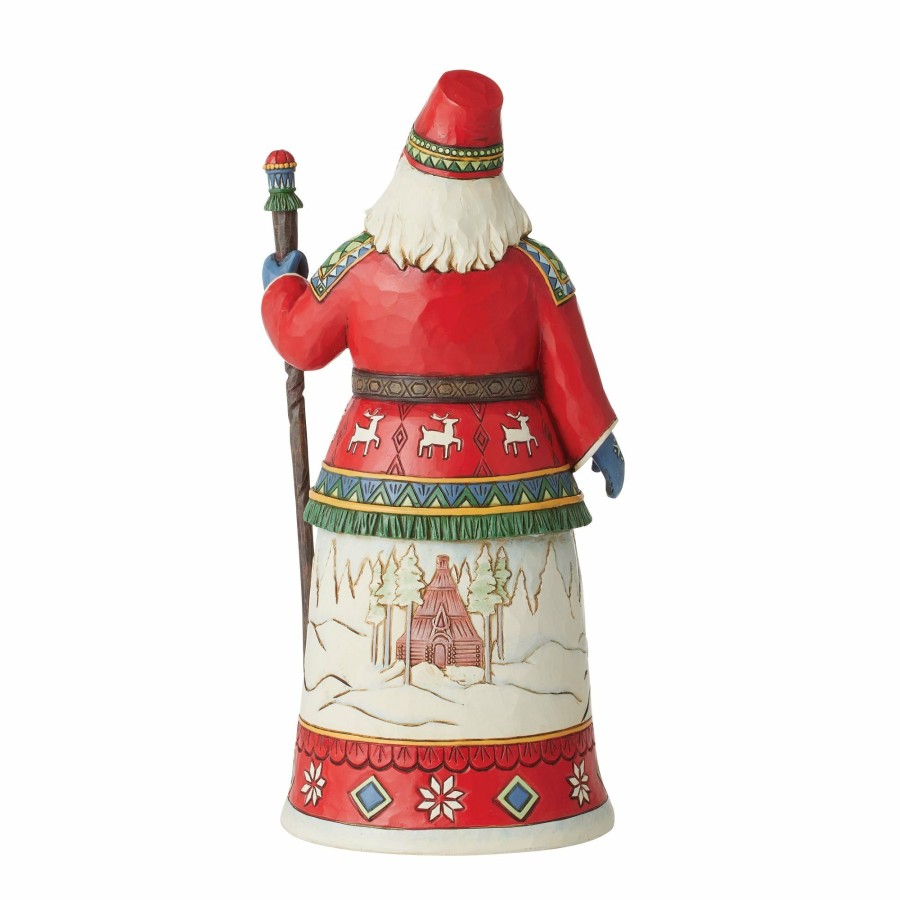 Decoration * | Limited Edition Heartwood Creek Laplander Santa 15Th Annual