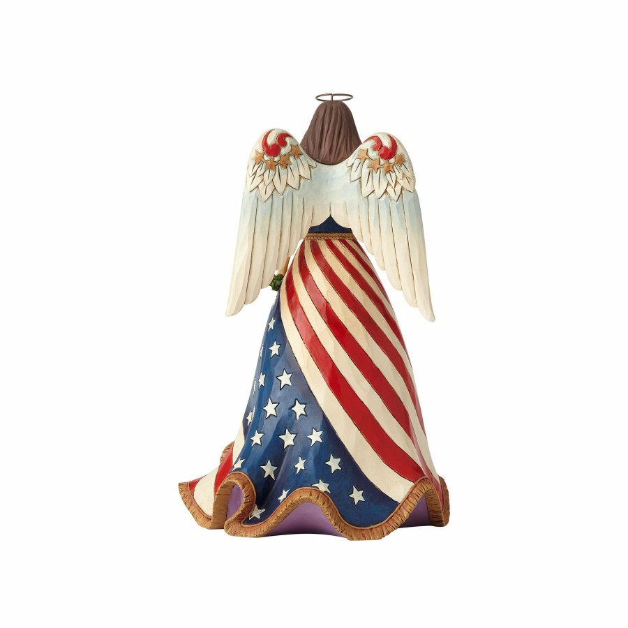 Most Popular * | Limited Edition Heartwood Creek Patriotic Angel W/Flag Dress