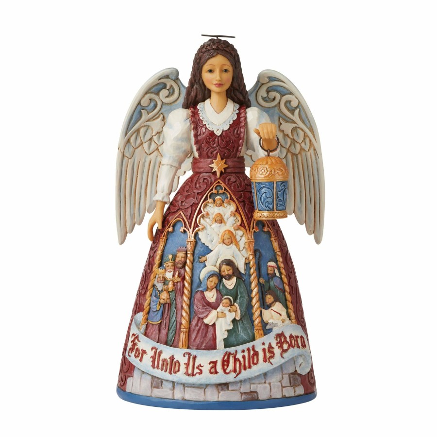 Decoration * | Discount Heartwood Creek Victorian Nativity Angel