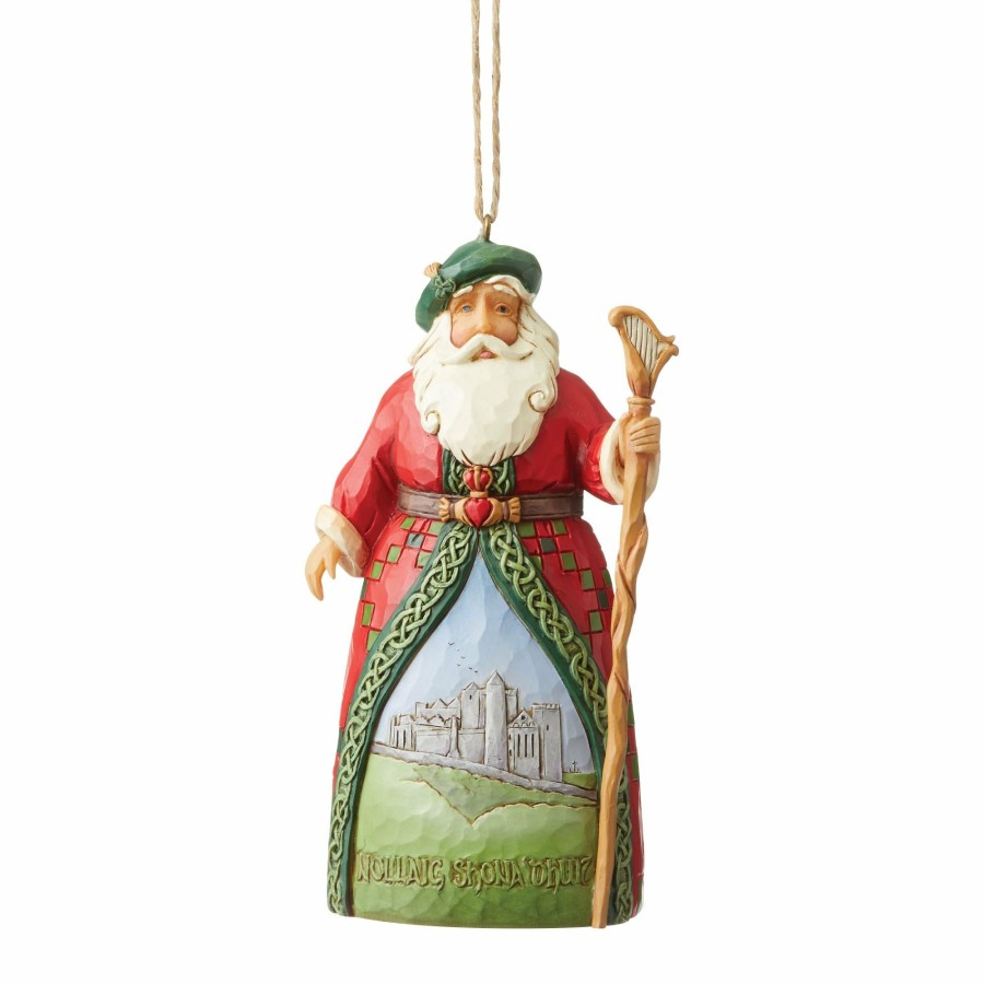 Ornaments * | Shop Heartwood Creek Irish Santa Ho