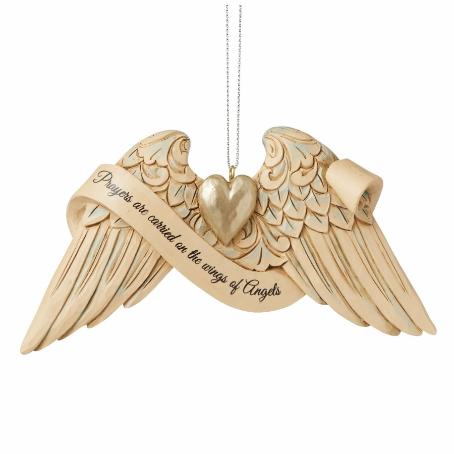 Gifts * | Limited Edition Heartwood Creek Prayer Angel Wings Orn