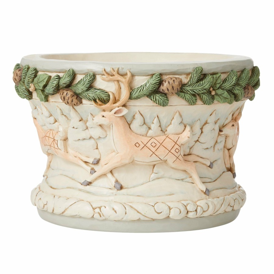 Most Popular * | Outlet Heartwood Creek Woodland Deer Decorative Bowl