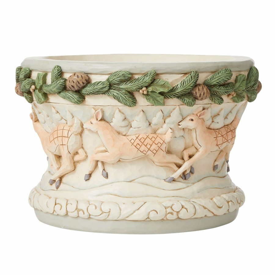 Most Popular * | Outlet Heartwood Creek Woodland Deer Decorative Bowl