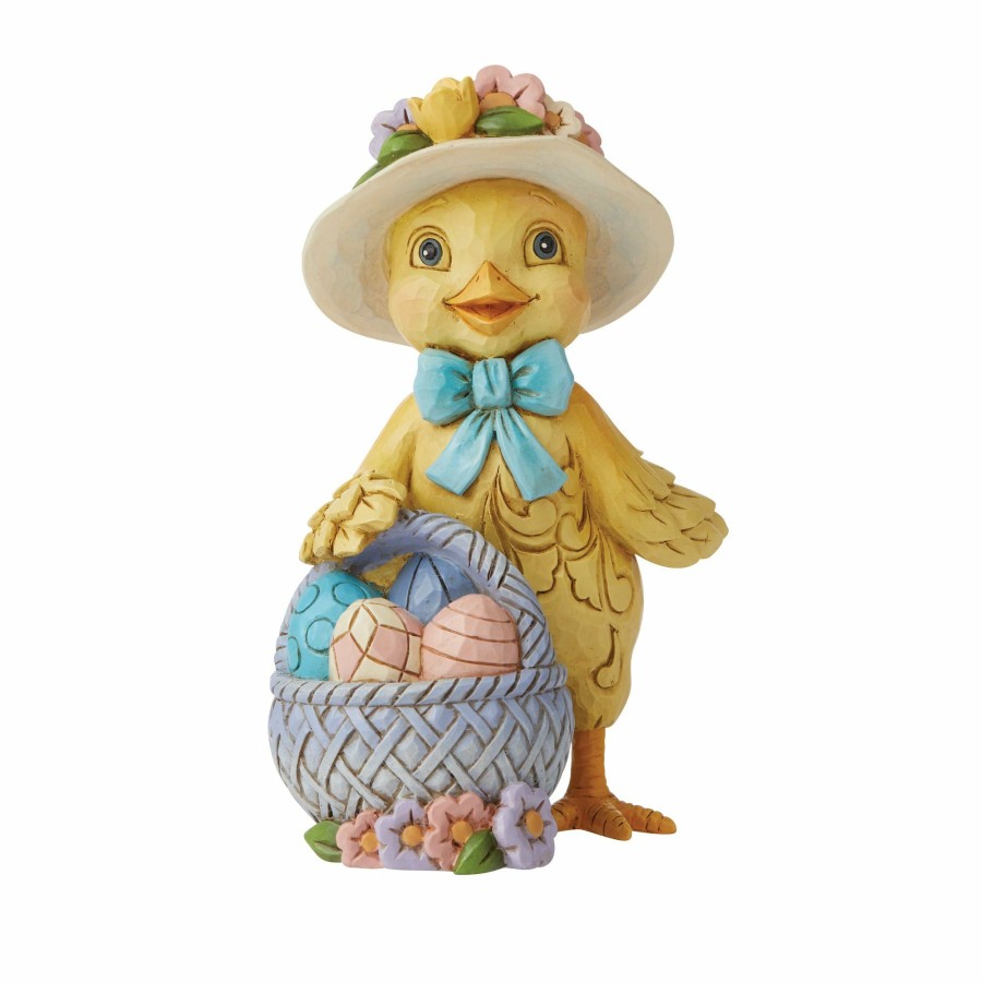 Gifts * | New Heartwood Creek Mini Chick With Easter Basket