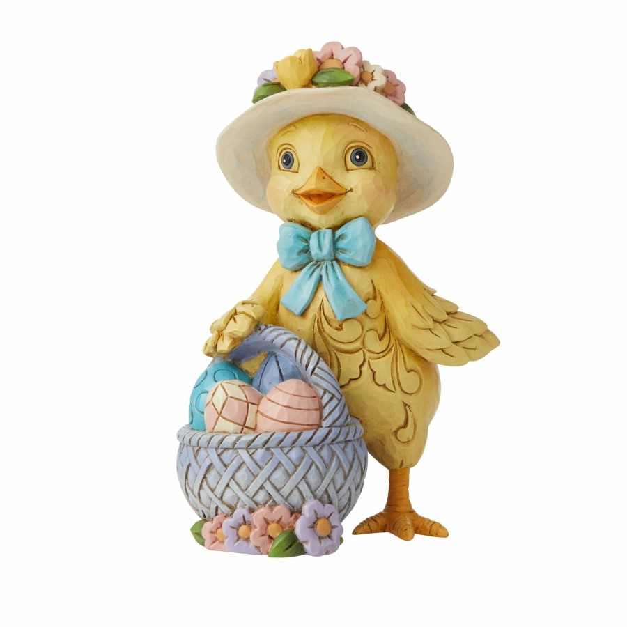 Gifts * | New Heartwood Creek Mini Chick With Easter Basket