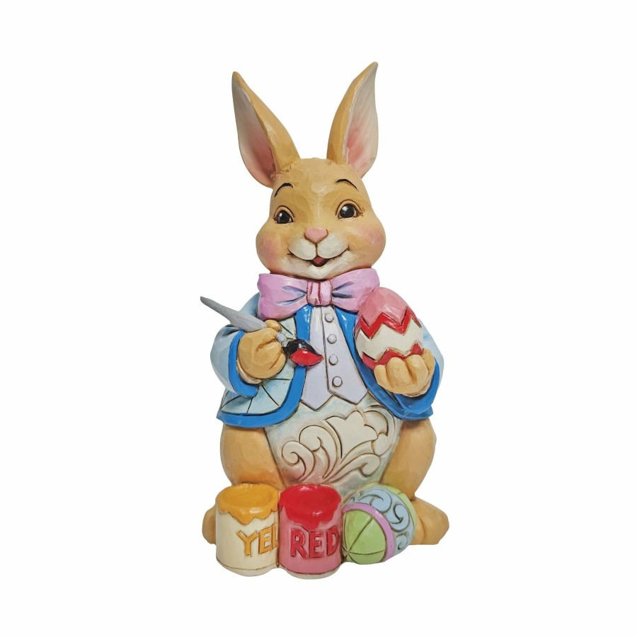 Decoration * | Outlet Heartwood Creek Pint Sized Bunny Painting Eggs