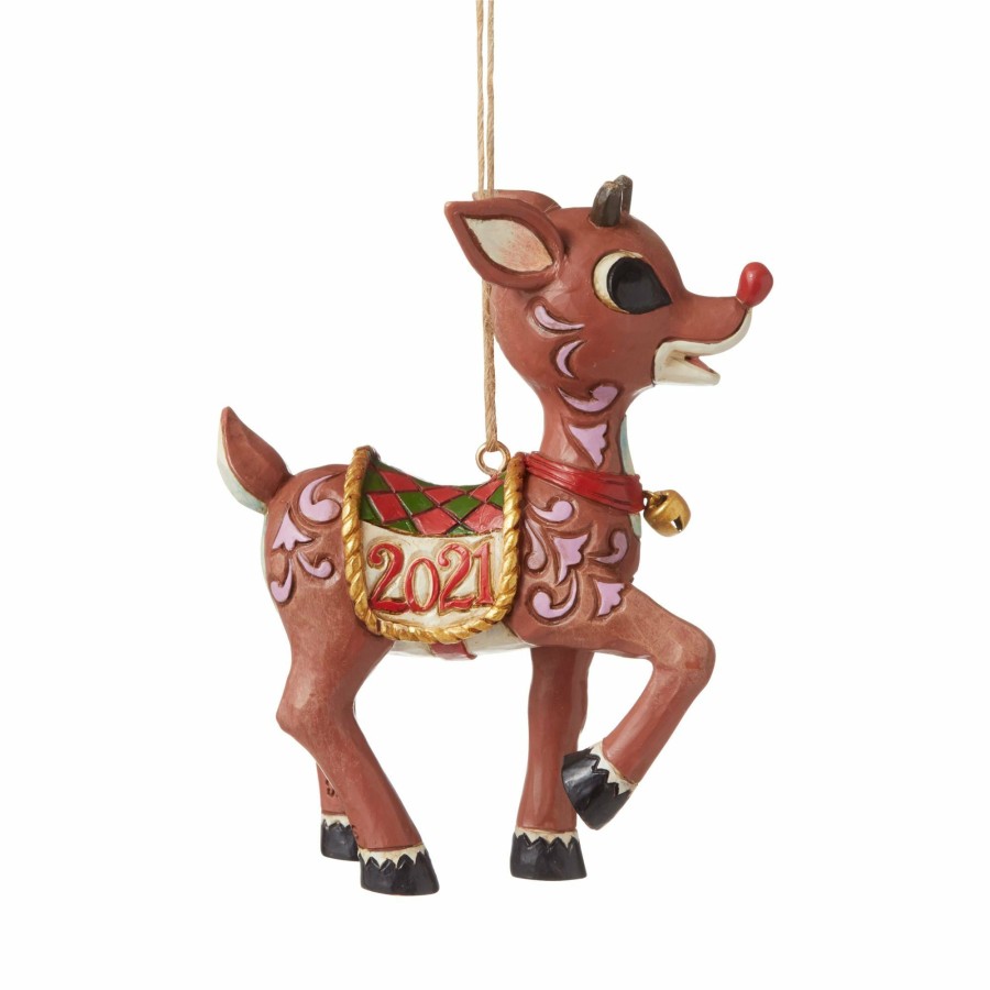 Gifts * | Shop Rudolph Traditions Dated 2021 Rudolph Ornament