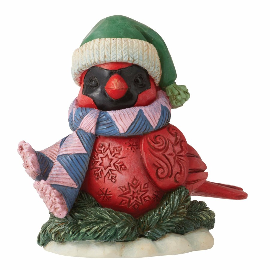 Decoration * | Shop Heartwood Creek Mini Christmas Cardinal