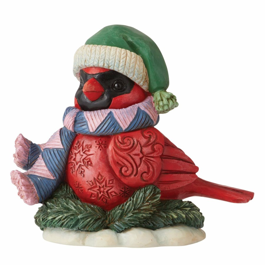 Decoration * | Shop Heartwood Creek Mini Christmas Cardinal