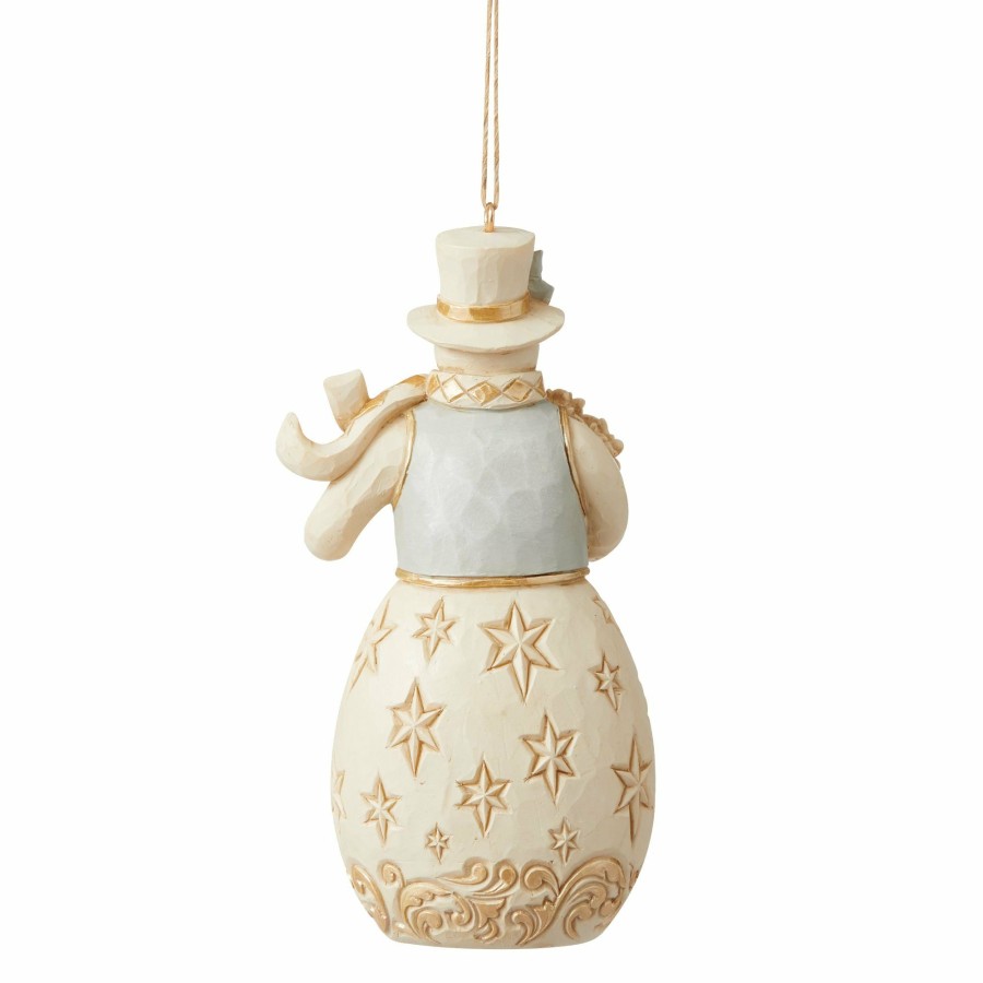 Decoration * | Shop Heartwood Creek Holiday Snowman/Flowers Orn