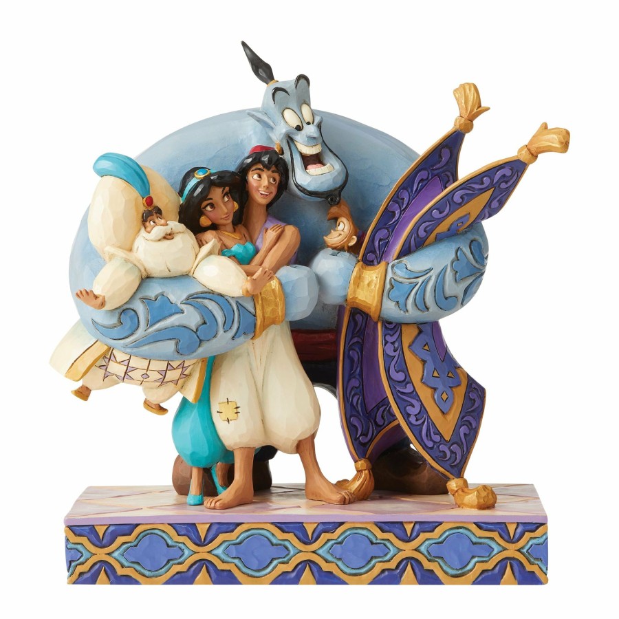 Most Popular * | Discount Disney Traditions Aladdin Group Hug