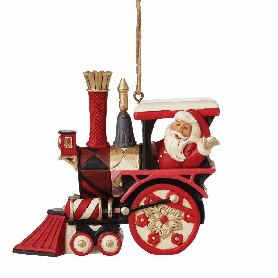 Ornaments * | Outlet Fao Schwarz Fao Santa In Train Ornament