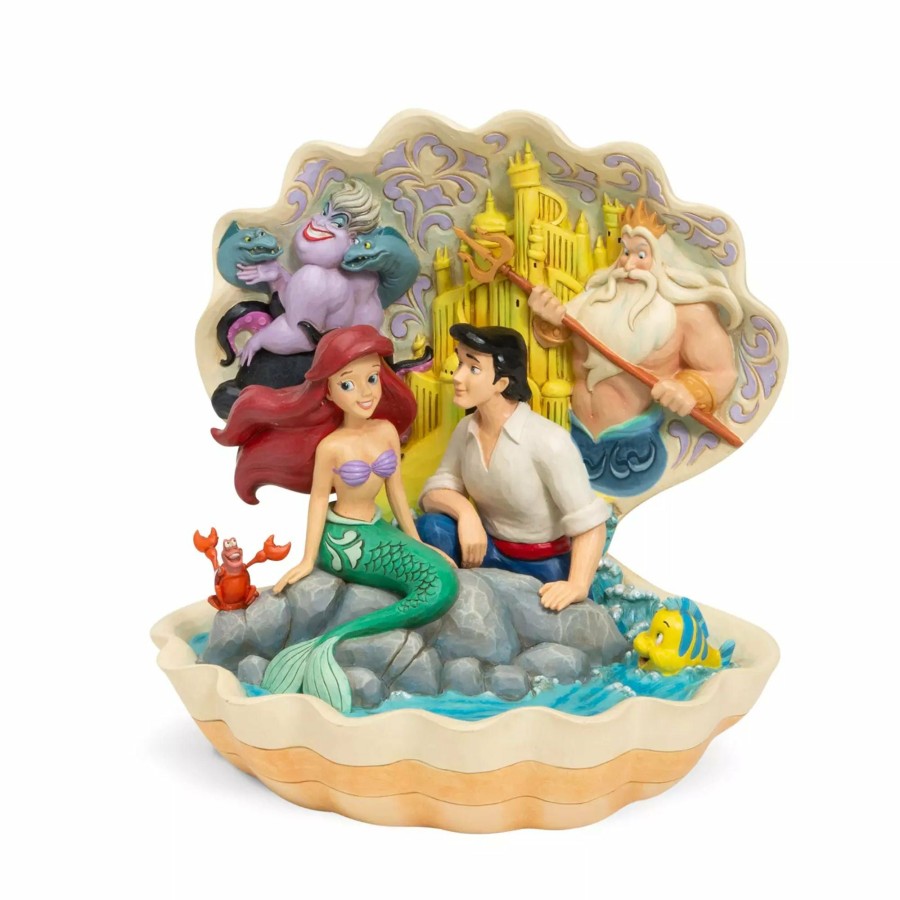 Most Popular * | Discount Disney Traditions Little Mermaid Shell Scene