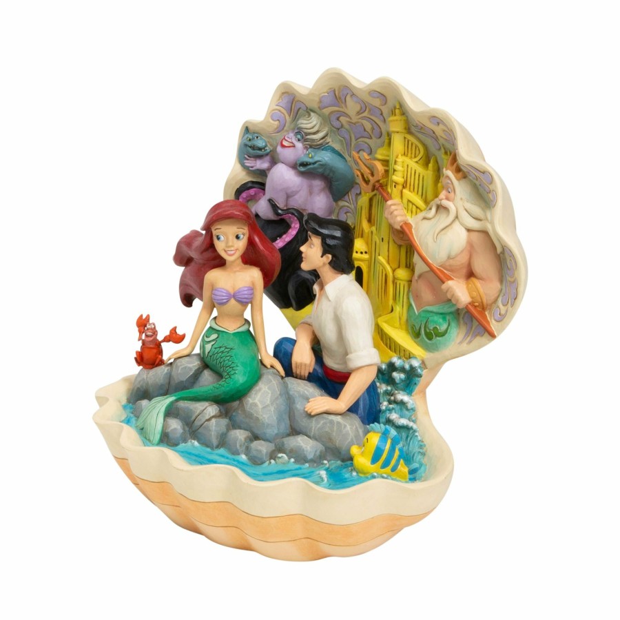 Most Popular * | Discount Disney Traditions Little Mermaid Shell Scene