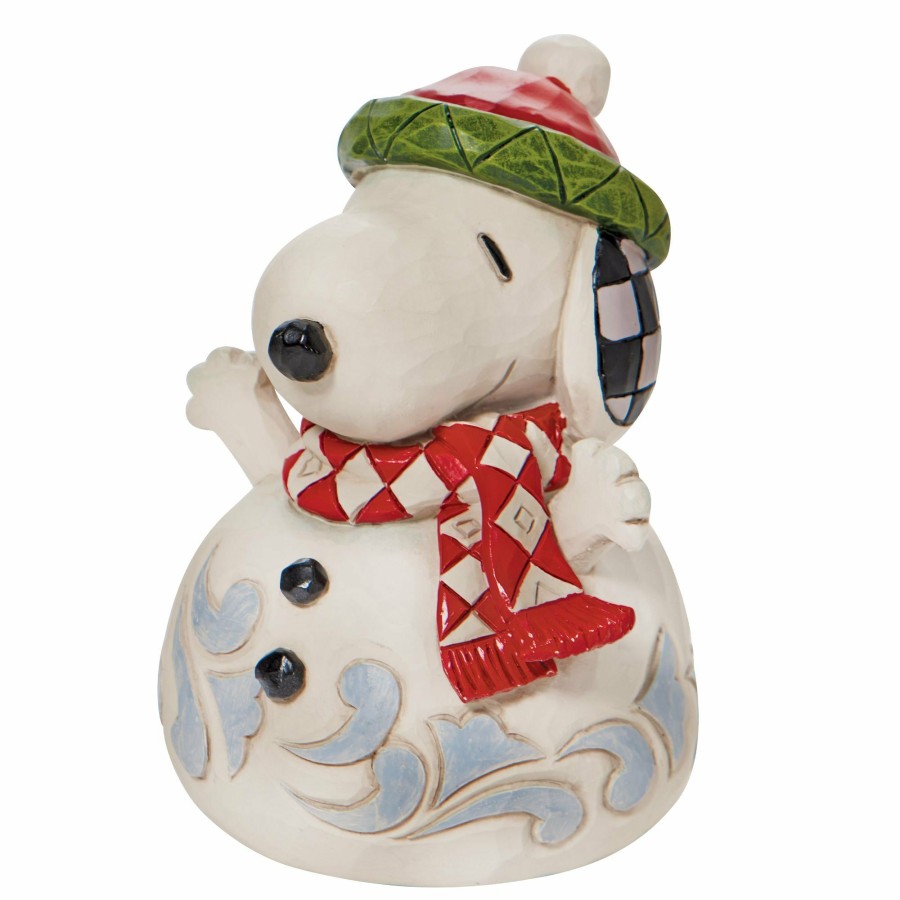 Decoration * | Discount Peanuts Snoopy Snowman Mini