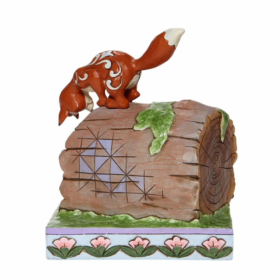 Most Popular * | Outlet Disney Traditions Fox And Hound On Log